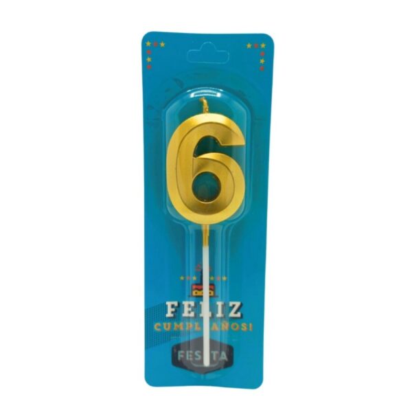 vela fessta degrade doradas plata 6 un. (1466 50)
