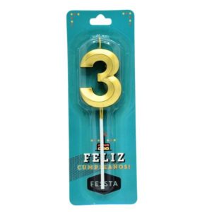 vela fessta metalizada n°3 (1466 23)