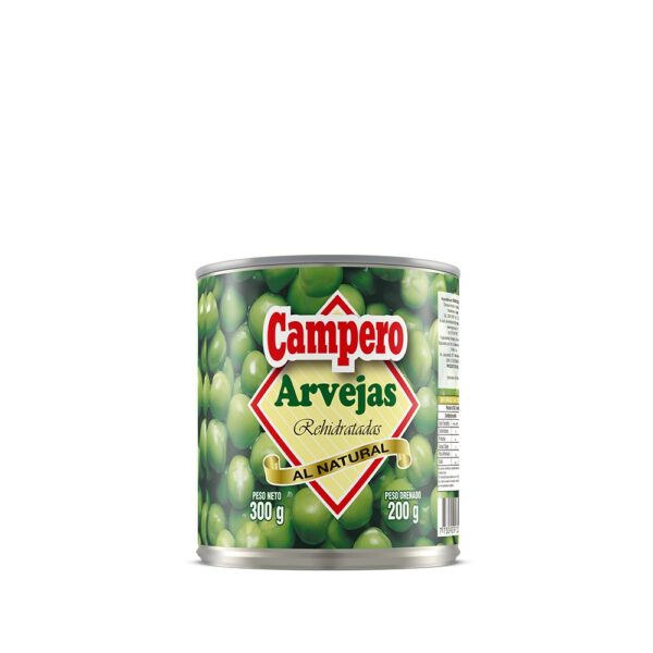 ARVEJAS CAMPERO 300 GRS. LATA S/ABRE FACIL (219) ARVEJAS CAMPERO 300 GRS. LATA S/ABRE FACIL (219)