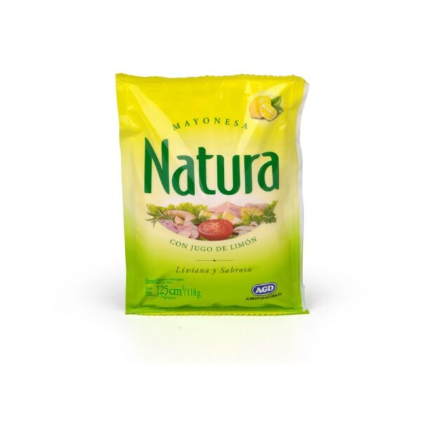 MAYONESA NATURA SACHET 125 CC. MAYONESA NATURA SACHET 125 CC.