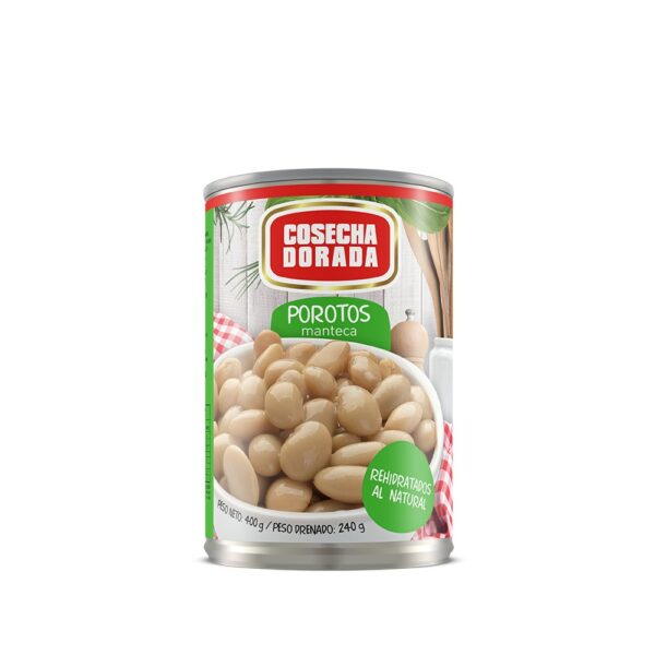POROTO MANTECA COSECHA DORADA 300/400 GRS. LATA (264)