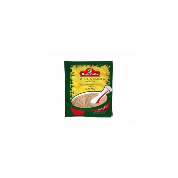 PIMIENTA BLANCA MOLIDA MONTE CUDINE 25 GRS. (1351030025) PIMIENTA BLANCA MOLIDA MONTE CUDINE 25 GRS. (1351030025)