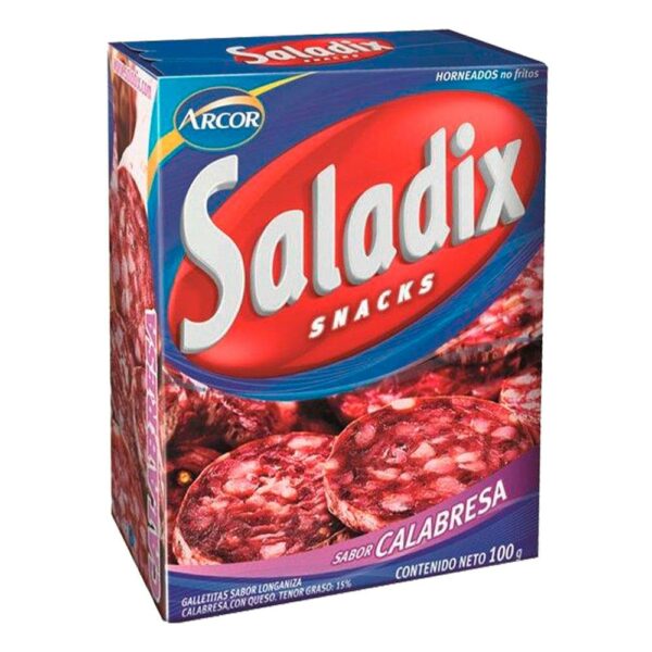 SALADITOS ARCOR SALADIX 100 GRS. CALABRESA (5041783) SALADITOS ARCOR SALADIX 100 GRS. CALABRESA (5041783)