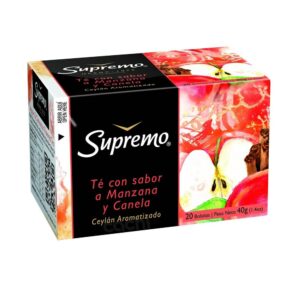 TE SUPREMO 20/2 GRS. MANZANA Y CANELA