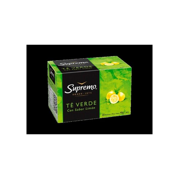 TE SUPREMO 20/2 GRS. VERDE C/LIMON TE SUPREMO 20/2 GRS. VERDE C/LIMON