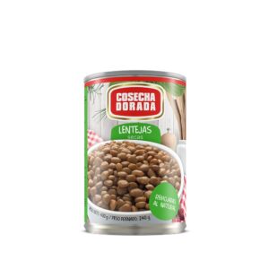 LENTEJAS COSECHA DORADA 400/240 GRS. LATA (271)