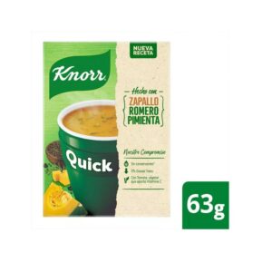 SOPA KNORR QUICK 5 SOBRES ZAPALLO-ROMERO-PIMIENTA (69640192) SOPA KNORR QUICK 5 SOBRES ZAPALLO-ROMERO-PIMIENTA (69640192)