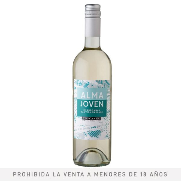 VINO TOSCANINI LINEA ALMA JOVEN 750 CC. BLANCO CHAR. SAUV. VINO TOSCANINI LINEA ALMA JOVEN 750 CC. BLANCO CHAR. SAUV.