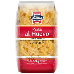 FIDEOS LAS ACACIAS AL HUEVO 500 GRS. CORBATITAS