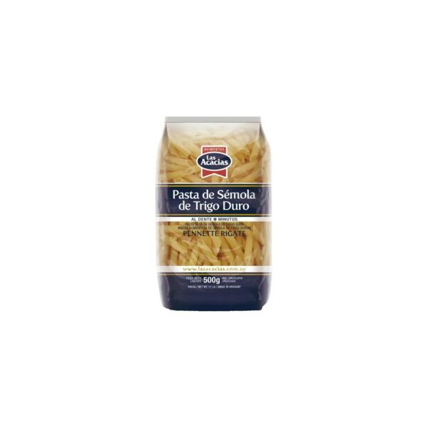 FIDEOS LAS ACACIAS P. DURA SEMOLA 500 GRS. PENNE RIGATE FIDEOS LAS ACACIAS P. DURA SEMOLA 500 GRS. PENNE RIGATE