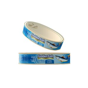 SARDINAS ENTERAS E/ACEITE GOLDEN FISH 425 GRS. OVAL