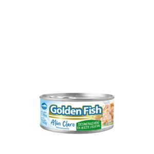 ATUN CLARO DESMENUZADO E/ACEITE GOLDEN FISH 170 GRS.