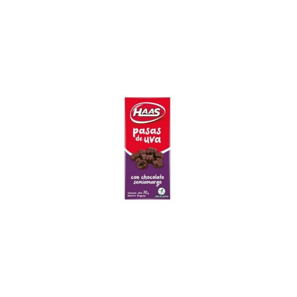 PASAS CON CHOCOLATE HAAS 70 GRS. (70253) PASAS CON CHOCOLATE HAAS 70 GRS. (70253)