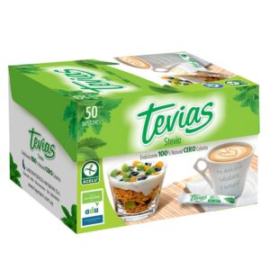 EDULCORANTE TEVIAS 100% NAT. 50 BASTONES/0,8 GRS. (1472) EDULCORANTE TEVIAS 100% NAT. 50 BASTONES/0,8 GRS. (1472)