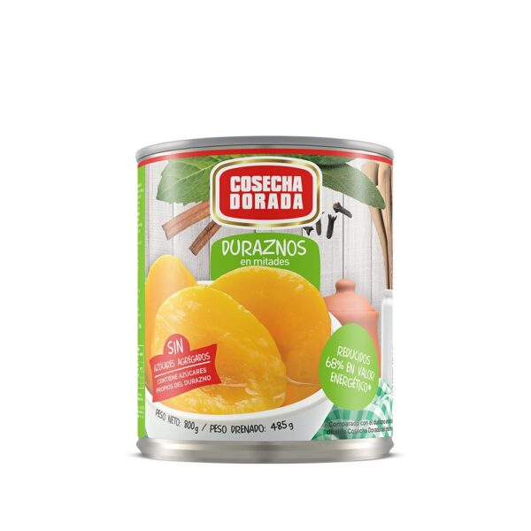 DURAZNO EN ALMIBAR COSECHA DORADA S/AZUCAR S/TACC 800/485 GRS DURAZNO EN ALMIBAR COSECHA DORADA S/AZUCAR S/TACC 800/485 GRS