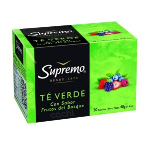 TE SUPREMO 20/2 GRS. VERDE C/FRUTOS DEL BOSQUE (417)