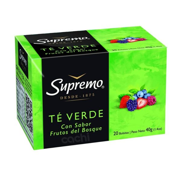 TE SUPREMO 20/2 GRS. VERDE C/FRUTOS DEL BOSQUE (417) TE SUPREMO 20/2 GRS. VERDE C/FRUTOS DEL BOSQUE (417)