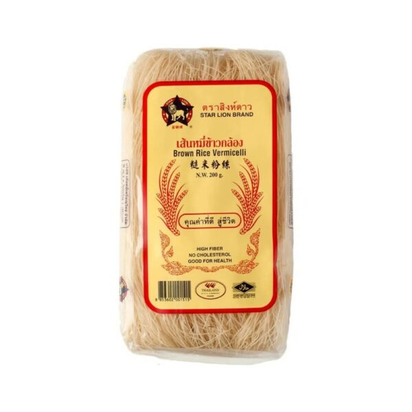 FIDEOS DE ARROZ STAR LION 200 GRS. VERMICHELLI INTEGRAL FIDEOS DE ARROZ STAR LION 200 GRS. VERMICHELLI INTEGRAL
