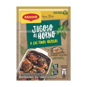 JUGOSO AL HORNO MAGGI 24 GRS. POLLO A LAS FINAS HIERBAS