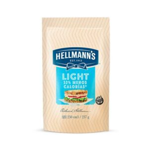 MAYONESA HELLMANN´S LIGHT S/TACC 250 CC./237 GRS. D.PACK