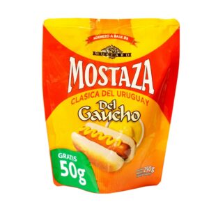 MOSTAZA DEL GAUCHO TRADICIONAL 200 GRS. D.PACK + 50 OF.
