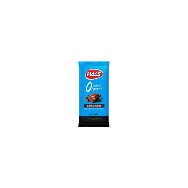 CHOCOLATE HAAS 0% AZUCAR 150 GRS. SEMI AMARGO (70303)