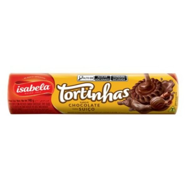 GALLETITA ISABELA TORTINHAS 140 GRS. CHOC. TIPO SUIZO GALLETITA ISABELA TORTINHAS 140 GRS. CHOC. TIPO SUIZO