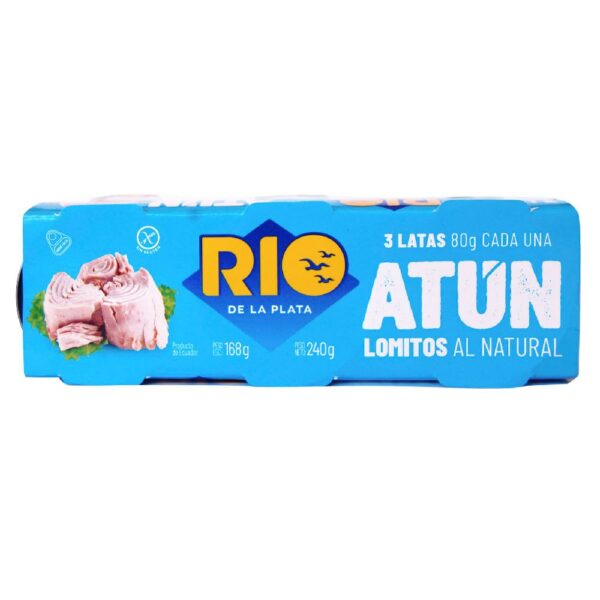 ATUN ENTERO NAT. RIO DE LA PLATA PACK 3 X 80 GRS. (9605) ATUN ENTERO NAT. RIO DE LA PLATA PACK 3 X 80 GRS. (9605)