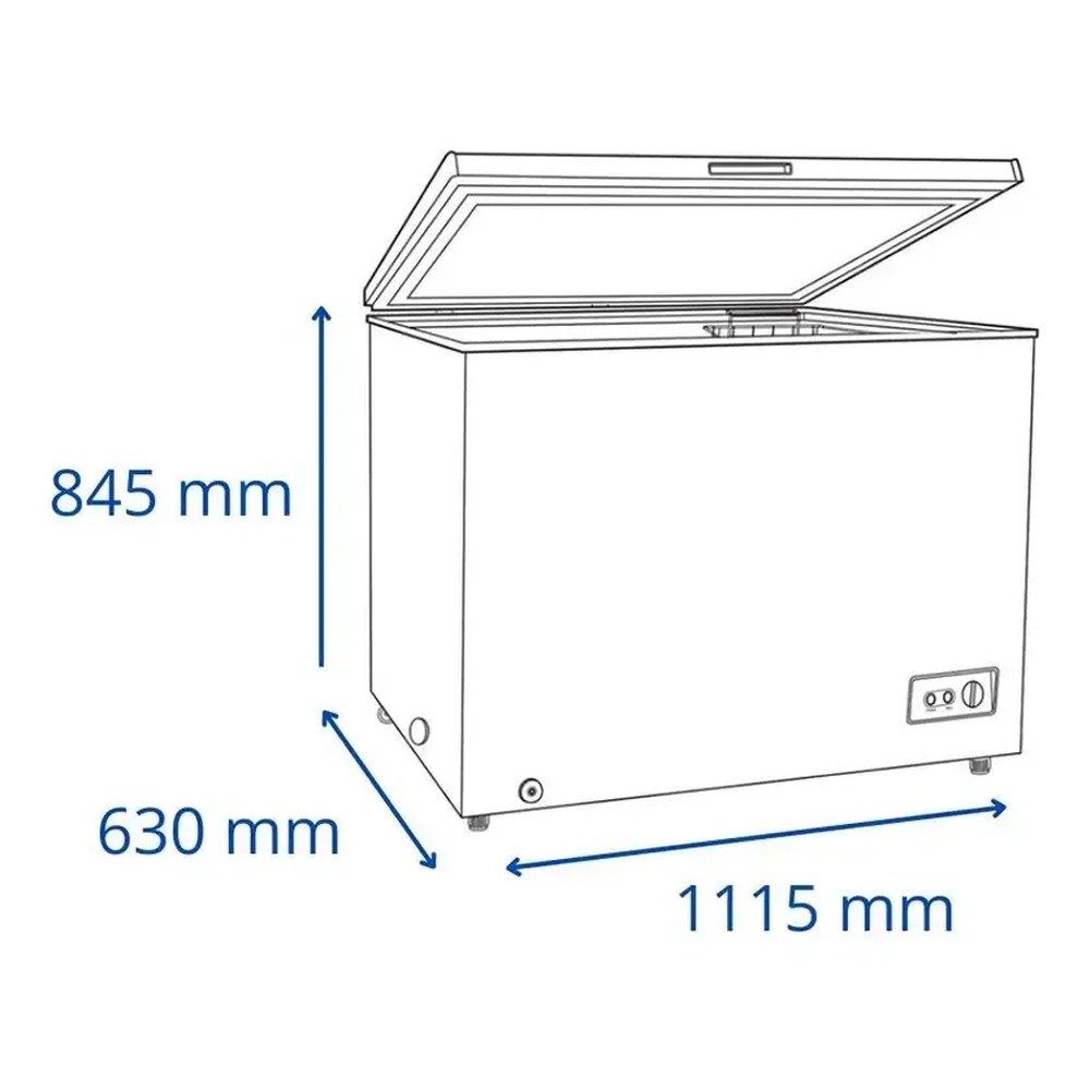 113536-2 FREEZER JAMES HORIZONTAL FHJ-310KT 297 LTS. (7353)