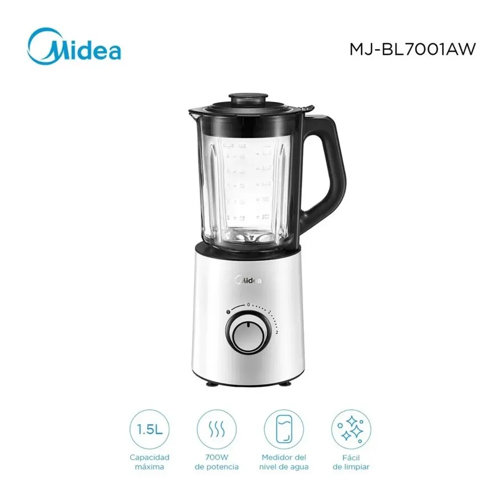 114213-2 LICUADORA MIDEA MJ-BL7001AW 1,5 L. 2 VEL. JARRA VIDRIO