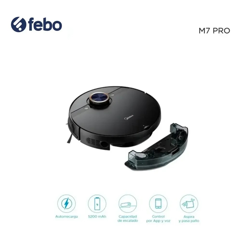 123690-2 ASPIRADORA Y TRAPEADORA MIDEA ROBOT M7PRO CAP. 430 ML.