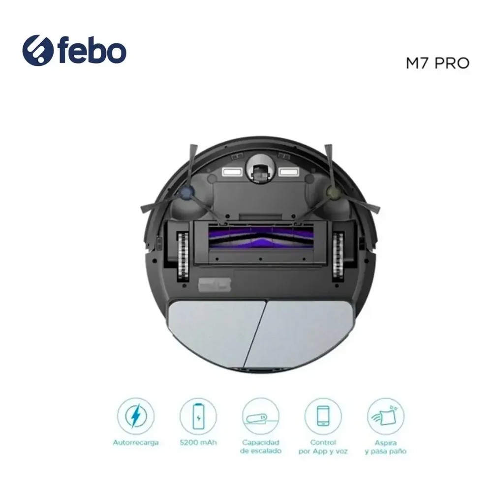 123690-3 ASPIRADORA Y TRAPEADORA MIDEA ROBOT M7PRO CAP. 430 ML.