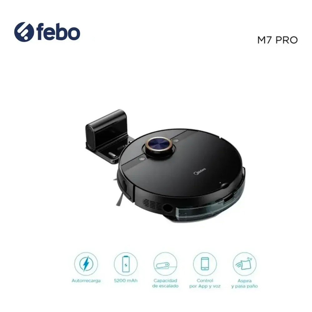 123690-5 ASPIRADORA Y TRAPEADORA MIDEA ROBOT M7PRO CAP. 430 ML.