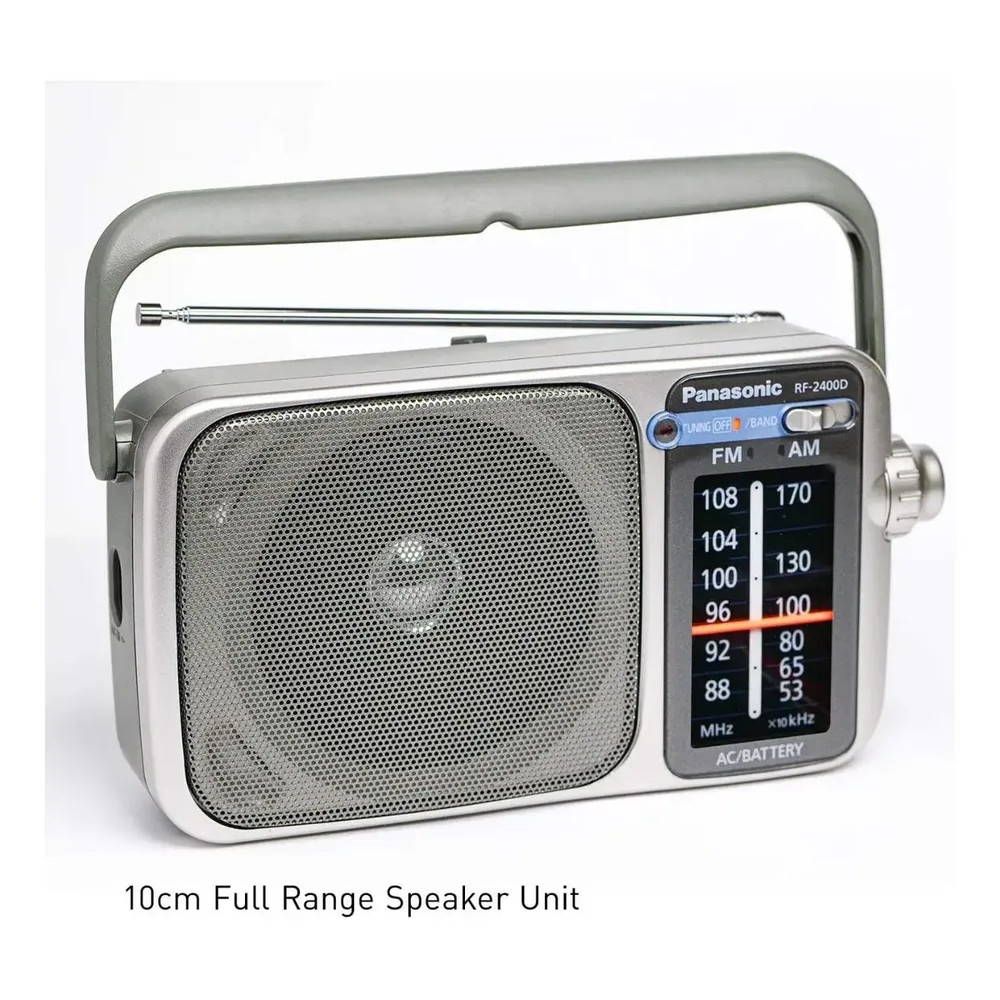 123775-4 RADIO PORTATIL PANASONIC RF-2400 AM/FM ELECT. Y A PILAS