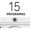 123932-6 SECARROPAS MIDEA MD100A70/W 7 KG. C/FRONTAL TITANIUM