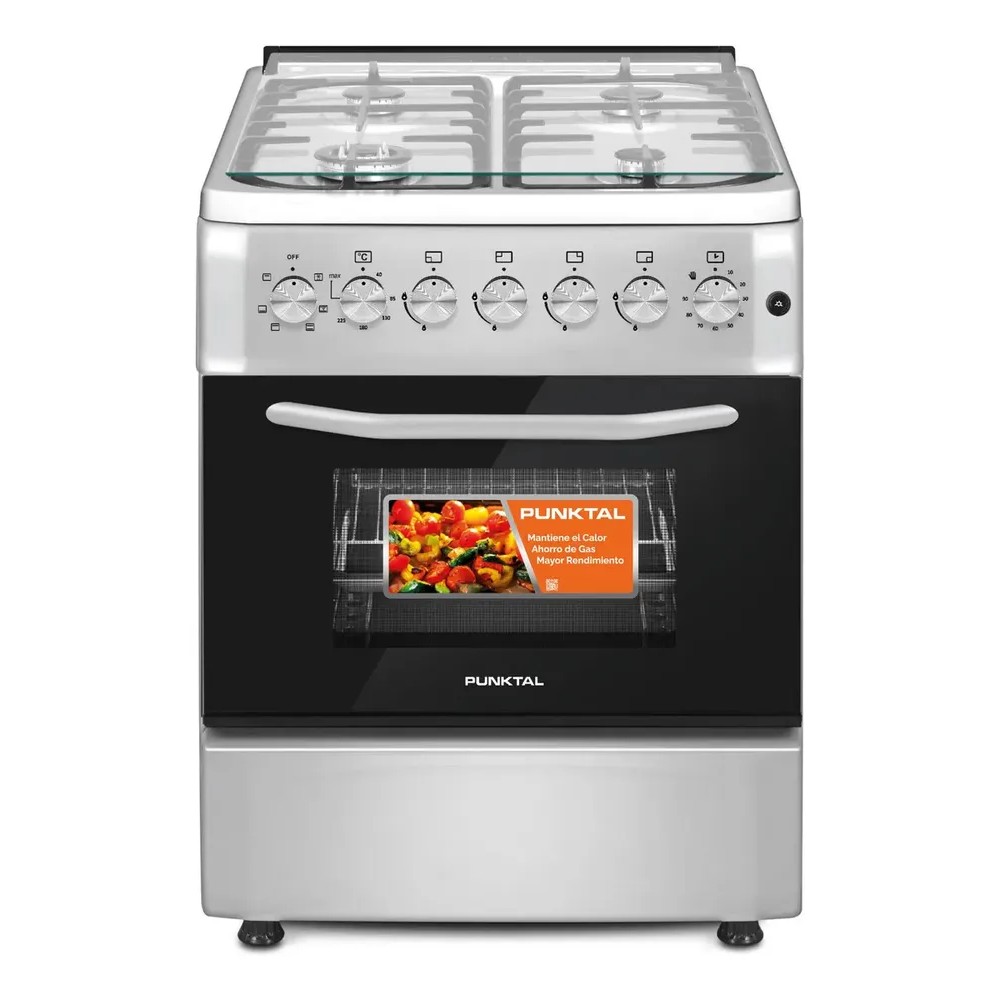 124011-1 COCINA PUNKTAL PK-1970TK TURKIA COMB. 4 H. GAS Y HORNO ELEC. (5830)