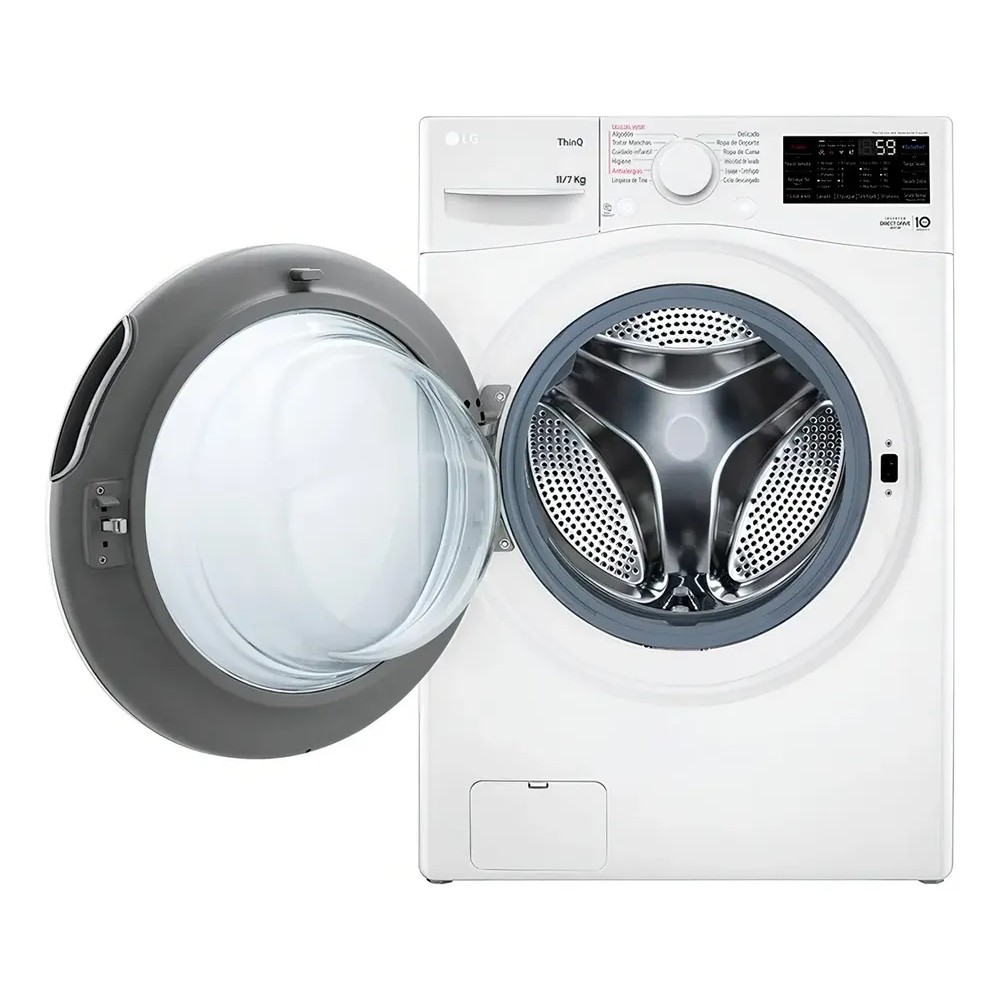 124126-3 LAVASECARROPA LG INVERTER WD11WVC3S6 11 KG. C/FRONTAL BCO.