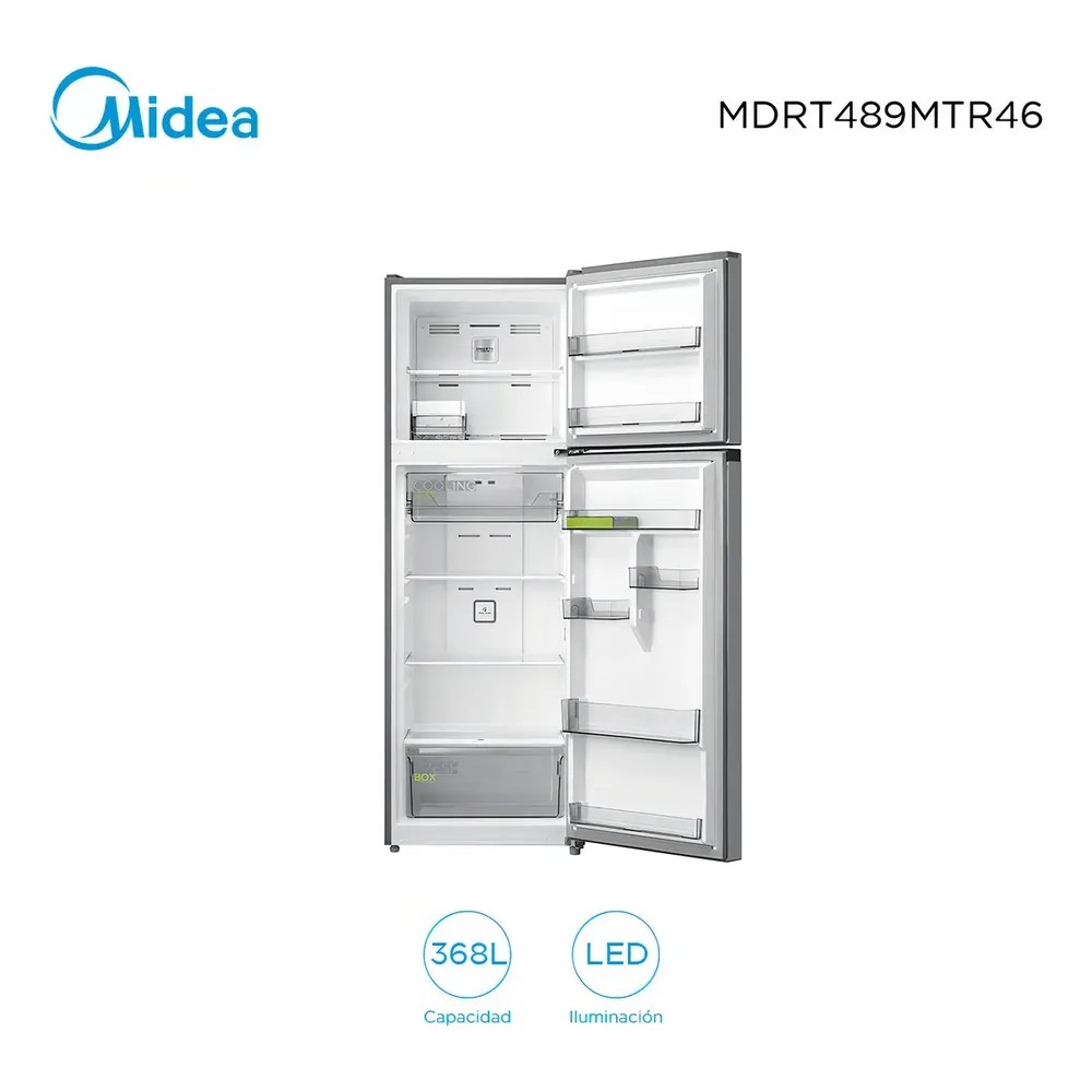 125062-3 REFRIGERADOR MIDEA INVERTER MDRT489MTR46WINV 368 LT. F. SECO C/DISP. INOX
