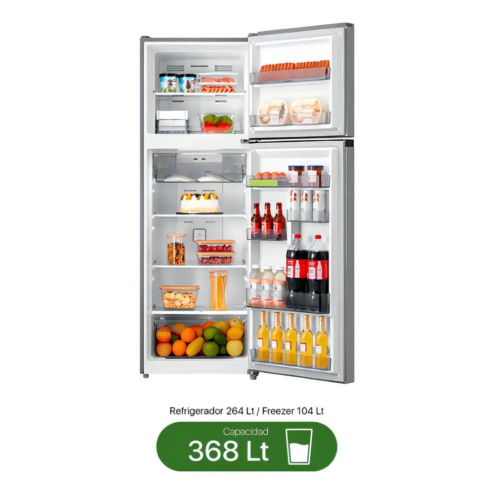 125062-7 REFRIGERADOR MIDEA INVERTER MDRT489MTR46WINV 368 LT. F. SECO C/DISP. INOX