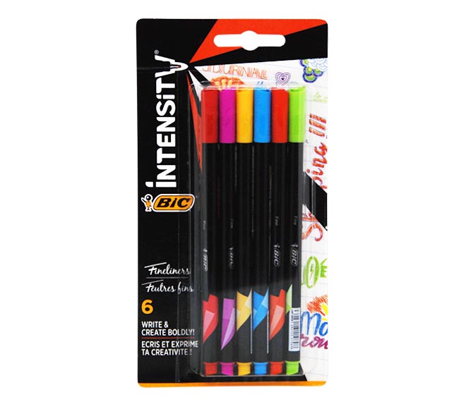 MICROFIBRA BIC INTENSITY FINA BT. X 6 UN. SURTIDA (503926)