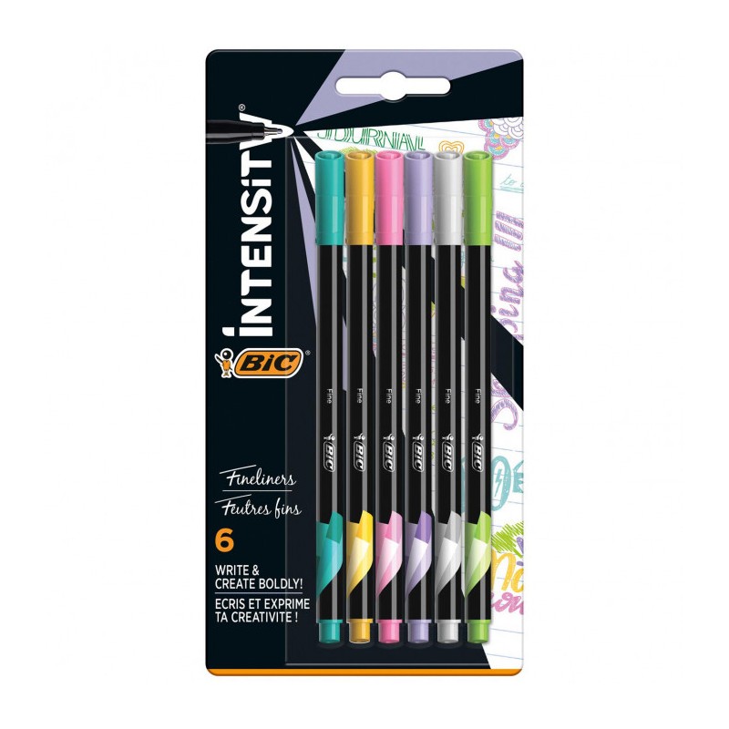 3086123498334 MICROFIBRA BIC INTENSITY FINA BT. X 6 UN. SURTIDAS (503924)