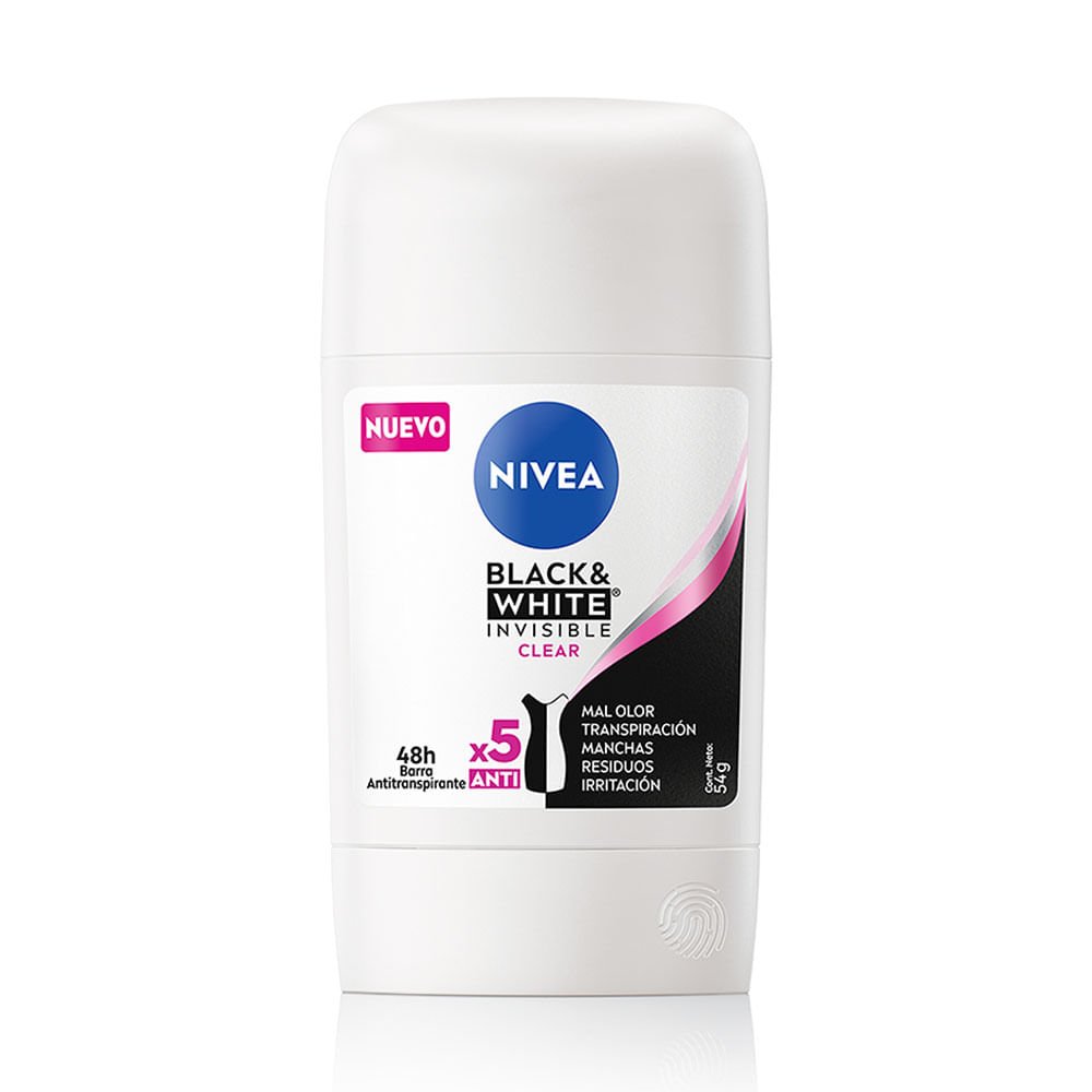 4005900919564 DESOD. BARRA NIVEA STICK FEM 54 GRS. BLACK & WHITE INVISIBLE