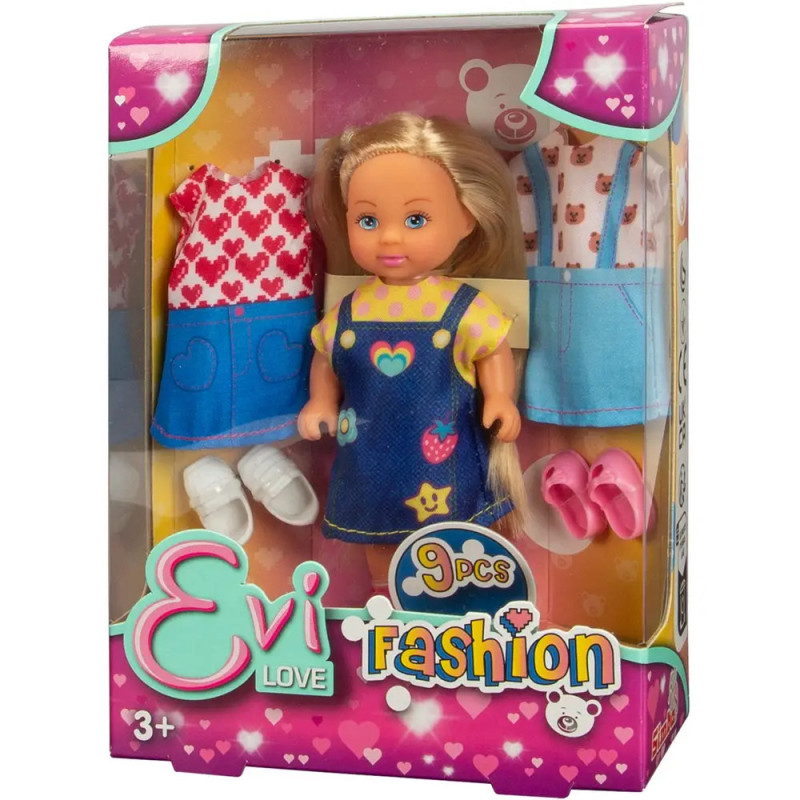 JUGUETE EVI LOVE FASHION MUÑECAS 12 CM. C/ROPA P/CAMBIAR (105733727)