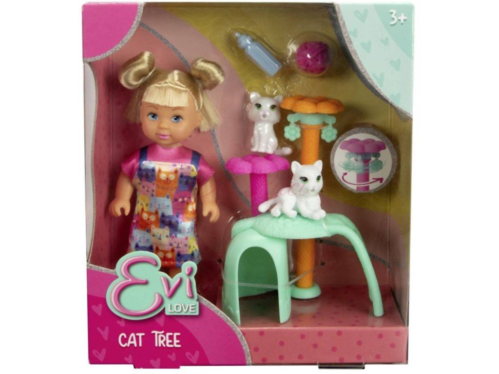 4006592097585 JUGUETE EVI LOVE CAT TREE MUÑECA 12 CM. C/GATITOS Y ACCES. (105733997)