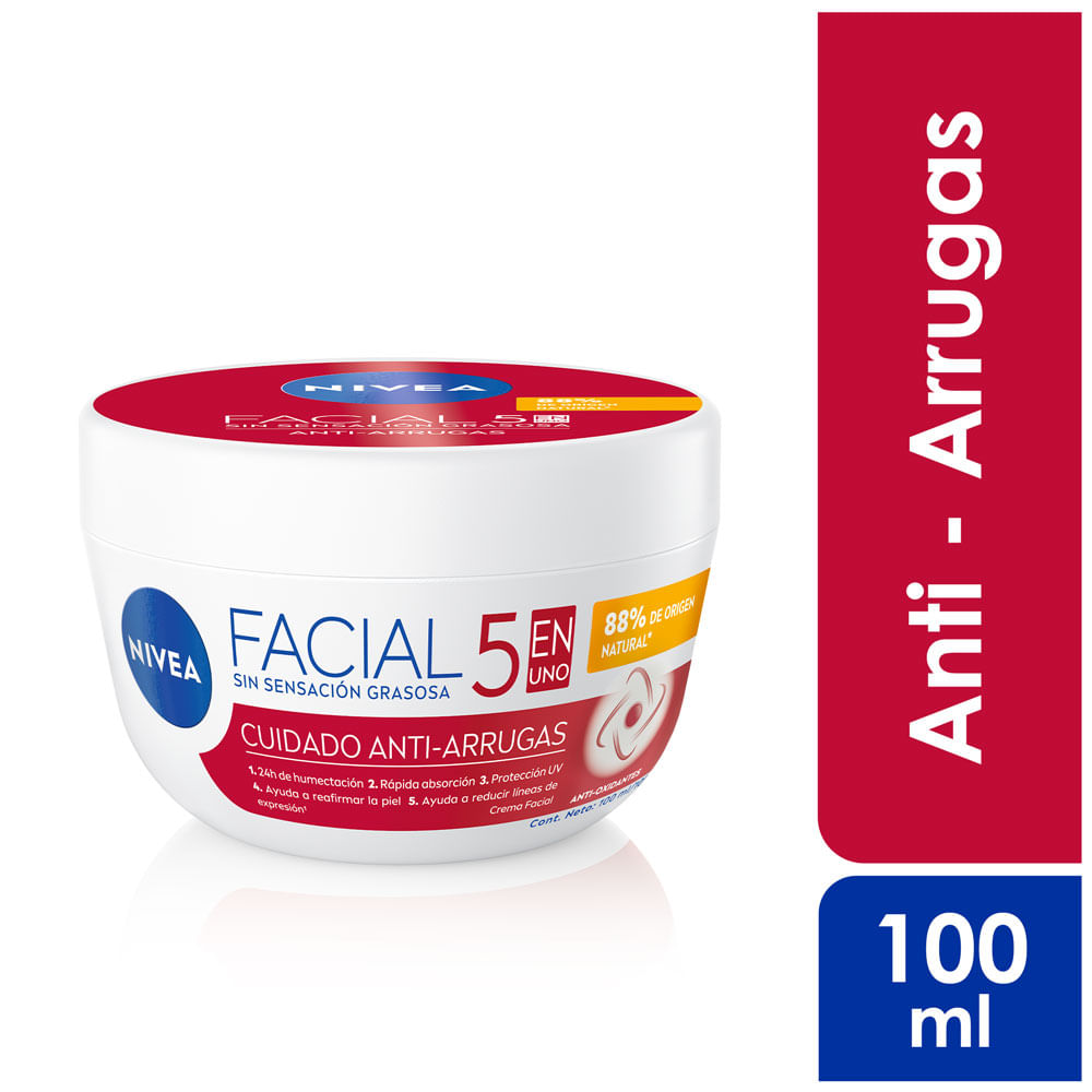 PROD. P/ROSTRO CREMA NIVEA FACIAL 5 EN 1 100 GRS. (NG80146)