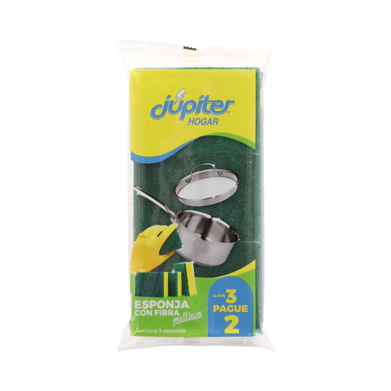 4960123789458 ESPONJA JUPITER CUADRADA 3 X 2 UN. (1272)