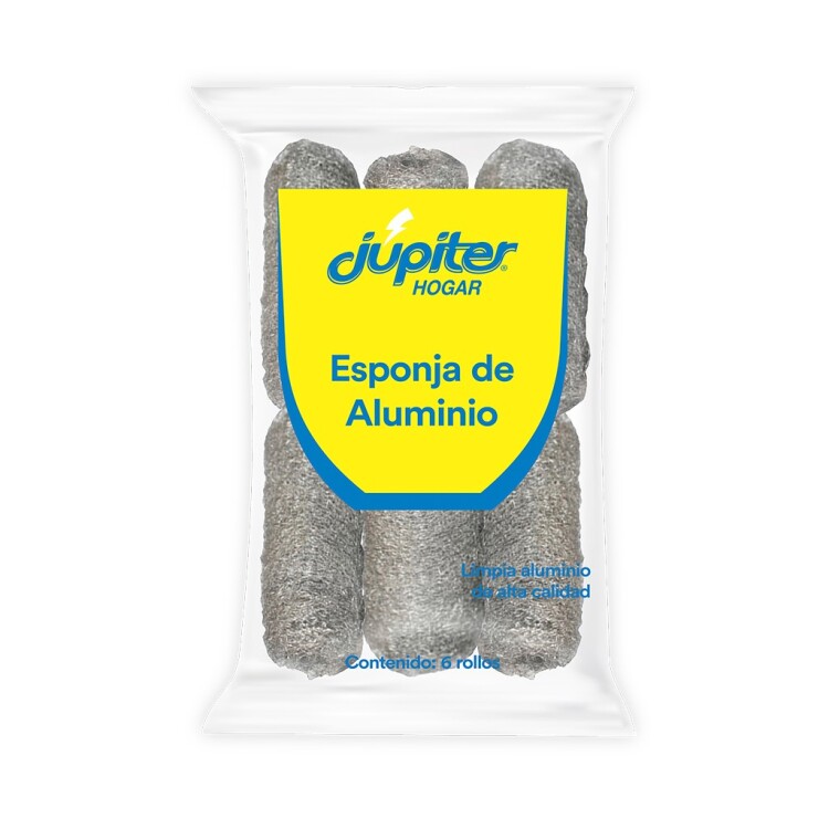 4960128345673 ESPONJA JUPITER ALUMINIO X 6 UN. (1276)