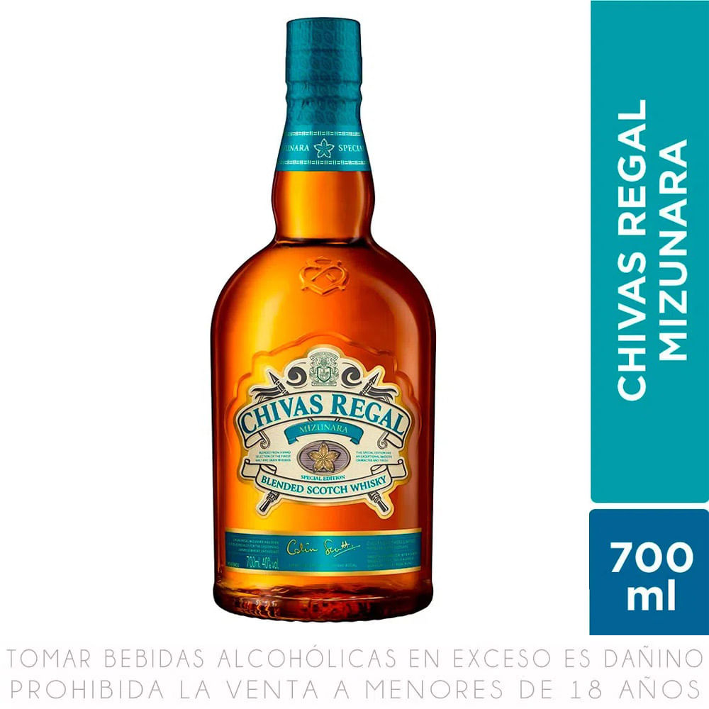 WHISKY IMPORTADO CHIVAS REGAL MIZUNARA 700 CC. (148)