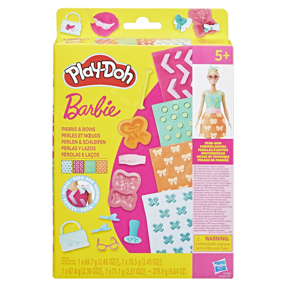 JUGUETE HASBRO PLAY DOH BARBIE PACK PATRONES DIS. SURT. (G13555L00)