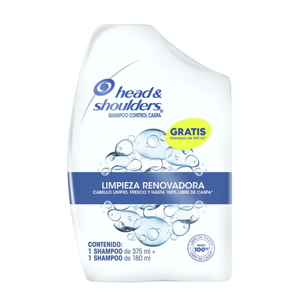 7500435126809 SHAMPOO HEAD & SH. 375 ML. + 180 ML. LIMP. RENOVADORA (21269)
